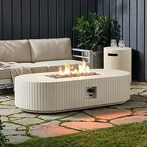 Premium propane fire pit table for outdoor entertaining