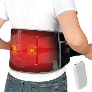 Cordless Heating Pad with Massager for Back