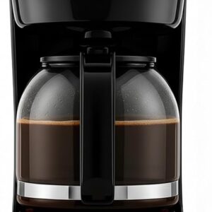 12-Cup Drip Coffee Maker with Borosilicate Glass Carafe